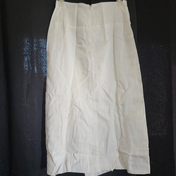 White Collared Button Down Skirt - Picture 8 of 10